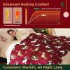 imageBedsure Electric Blanket Twin  Soft Ribbed Flannel Heated Blanket Heating Blanket with 10 Time Settings 6 Heat Settings and 8 hrs Timer Auto Shut Off 62x84 inches Grey19  Christmas Pet