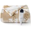 imageBedsure Electric Blanket Twin  Soft Ribbed Flannel Heated Blanket Heating Blanket with 10 Time Settings 6 Heat Settings and 8 hrs Timer Auto Shut Off 62x84 inches Grey18  Caring Thought