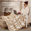 imageBedsure Electric Blanket Twin  Soft Ribbed Flannel Heated Blanket Heating Blanket with 10 Time Settings 6 Heat Settings and 8 hrs Timer Auto Shut Off 62x84 inches Grey18  Caring Thought