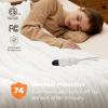 imageBedsure Electric Blanket Twin  Soft Ribbed Flannel Heated Blanket Heating Blanket with 10 Time Settings 6 Heat Settings and 8 hrs Timer Auto Shut Off 62x84 inches Grey13  White