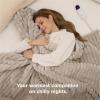 imageBedsure Electric Blanket Twin  Soft Ribbed Flannel Heated Blanket Heating Blanket with 10 Time Settings 6 Heat Settings and 8 hrs Timer Auto Shut Off 62x84 inches Grey11  Linen
