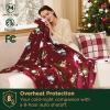 imageBedsure Electric Blanket Twin  Soft Ribbed Flannel Heated Blanket Heating Blanket with 10 Time Settings 6 Heat Settings and 8 hrs Timer Auto Shut Off 62x84 inches Grey19  Christmas Pet