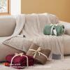 imageBedsure Electric Blanket Twin  Soft Ribbed Flannel Heated Blanket Heating Blanket with 10 Time Settings 6 Heat Settings and 8 hrs Timer Auto Shut Off 62x84 inches Grey05  Burgundy