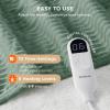 imageBedsure Electric Blanket Twin  Soft Ribbed Flannel Heated Blanket Heating Blanket with 10 Time Settings 6 Heat Settings and 8 hrs Timer Auto Shut Off 62x84 inches Grey08  Green