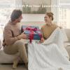 imageBedsure Electric Blanket Twin  Soft Ribbed Flannel Heated Blanket Heating Blanket with 10 Time Settings 6 Heat Settings and 8 hrs Timer Auto Shut Off 62x84 inches Grey13  White