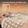 imageBedsure Electric Blanket Twin  Soft Ribbed Flannel Heated Blanket Heating Blanket with 10 Time Settings 6 Heat Settings and 8 hrs Timer Auto Shut Off 62x84 inches Grey18  Caring Thought
