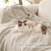 imageBedsure Fall Throw Blanket for Couch  Super Soft Cozy ampamp Warm Knit Checkered Blanket Breathable Lightweight ampamp Fluffy for Bed ampamp Sofa Gentlesoft Black 50x60 Inches02  Beige