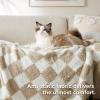 imageBedsure Fall Throw Blanket for Couch  Super Soft Cozy ampamp Warm Knit Checkered Blanket Breathable Lightweight ampamp Fluffy for Bed ampamp Sofa Gentlesoft Black 50x60 Inches01  Checkered Beige