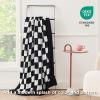 imageBedsure Fall Throw Blanket for Couch  Super Soft Cozy ampamp Warm Knit Checkered Blanket Breathable Lightweight ampamp Fluffy for Bed ampamp Sofa Gentlesoft Black 50x60 Inches01  Checkered Black