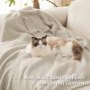 imageBedsure Fall Throw Blanket for Couch  Super Soft Cozy ampamp Warm Knit Checkered Blanket Breathable Lightweight ampamp Fluffy for Bed ampamp Sofa Gentlesoft Black 50x60 Inches02  Beige