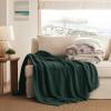 imageBedsure Fall Throw Blanket for Couch  Super Soft Cozy ampamp Warm Knit Checkered Blanket Breathable Lightweight ampamp Fluffy for Bed ampamp Sofa Gentlesoft Black 50x60 Inches02  Dark Green