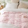 imageBedsure Fall Throw Blanket for Couch  Super Soft Cozy ampamp Warm Knit Checkered Blanket Breathable Lightweight ampamp Fluffy for Bed ampamp Sofa Gentlesoft Black 50x60 Inches03  Leopard Pink