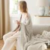 imageBedsure Fall Throw Blanket for Couch  Super Soft Cozy ampamp Warm Knit Checkered Blanket Breathable Lightweight ampamp Fluffy for Bed ampamp Sofa Gentlesoft Black 50x60 Inches02  Beige