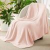 imageBedsure Fall Throw Blanket for Couch  Super Soft Cozy ampamp Warm Knit Checkered Blanket Breathable Lightweight ampamp Fluffy for Bed ampamp Sofa Gentlesoft Black 50x60 InchesCrystal Pink