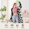 imageBedsure Fall Throw Blanket for Couch  Super Soft Cozy ampamp Warm Knit Checkered Blanket Breathable Lightweight ampamp Fluffy for Bed ampamp Sofa Gentlesoft Black 50x60 Inches01  Checkered Black