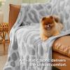 imageBedsure Fall Throw Blanket for Couch  Super Soft Cozy ampamp Warm Knit Checkered Blanket Breathable Lightweight ampamp Fluffy for Bed ampamp Sofa Gentlesoft Black 50x60 Inches03  Leopard Grey