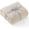 imageBedsure Fall Throw Blanket for Couch  Super Soft Cozy ampamp Warm Knit Checkered Blanket Breathable Lightweight ampamp Fluffy for Bed ampamp Sofa Gentlesoft Black 50x60 Inches02  Beige