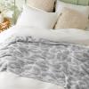 imageBedsure Fall Throw Blanket for Couch  Super Soft Cozy ampamp Warm Knit Checkered Blanket Breathable Lightweight ampamp Fluffy for Bed ampamp Sofa Gentlesoft Black 50x60 Inches03  Leopard Grey