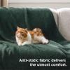imageBedsure Fall Throw Blanket for Couch  Super Soft Cozy ampamp Warm Knit Checkered Blanket Breathable Lightweight ampamp Fluffy for Bed ampamp Sofa Gentlesoft Black 50x60 Inches02  Dark Green