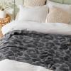 imageBedsure Fall Throw Blanket for Couch  Super Soft Cozy ampamp Warm Knit Checkered Blanket Breathable Lightweight ampamp Fluffy for Bed ampamp Sofa Gentlesoft Black 50x60 Inches03  Leopard Black