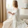 imageBedsure Fall Throw Blanket for Couch  Super Soft Cozy ampamp Warm Knit Checkered Blanket Breathable Lightweight ampamp Fluffy for Bed ampamp Sofa Gentlesoft Black 50x60 Inches02  Cream