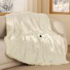 imageBedsure Faux Fur Heated Blanket Twin Size Fast Heating Electric Blanket Twin Size with 6 Heating Levels ampamp 10 Time Settings Cozy Gifts for Women Men 62x84 inches Denim Blue28  Cream