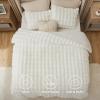 imageBedsure Faux Fur Queen Comforter Set  Beige Fluffy Comforter Queen Size Soft and Cozy Shaggy Bedding Comforter Sets Winter Warm Luxury Fuzzy Bed Set 3 Pieces 1 Comforter and 2 Pillowcases04  White
