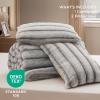 imageBedsure Faux Fur Queen Comforter Set  Beige Fluffy Comforter Queen Size Soft and Cozy Shaggy Bedding Comforter Sets Winter Warm Luxury Fuzzy Bed Set 3 Pieces 1 Comforter and 2 Pillowcases05  Khaki