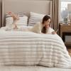 imageBedsure Faux Fur Queen Comforter Set  Beige Fluffy Comforter Queen Size Soft and Cozy Shaggy Bedding Comforter Sets Winter Warm Luxury Fuzzy Bed Set 3 Pieces 1 Comforter and 2 Pillowcases02  Coconut White