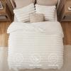 imageBedsure Faux Fur Queen Comforter Set  Beige Fluffy Comforter Queen Size Soft and Cozy Shaggy Bedding Comforter Sets Winter Warm Luxury Fuzzy Bed Set 3 Pieces 1 Comforter and 2 Pillowcases02  Coconut White