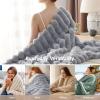 imageBedsure Faux Fur Throw Blanket  Ultra GentleSoft ampamp Fluffy Fuzzy Luxury Throw Blanket for Couch Sofa and Bed Thick and Warm for Winter Cozy Striped Decorative Gift for Women Purple 50x70 Inches03  Grey