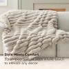 imageBedsure Faux Fur Throw Blanket  Ultra GentleSoft ampamp Fluffy Fuzzy Luxury Throw Blanket for Couch Sofa and Bed Thick and Warm for Winter Cozy Striped Decorative Gift for Women Purple 50x70 Inches02  Oatmeal