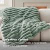 imageBedsure Faux Fur Throw Blanket  Ultra GentleSoft ampamp Fluffy Fuzzy Luxury Throw Blanket for Couch Sofa and Bed Thick and Warm for Winter Cozy Striped Decorative Gift for Women Purple 50x70 Inches04  Green