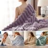 imageBedsure Faux Fur Throw Blanket  Ultra GentleSoft ampamp Fluffy Fuzzy Luxury Throw Blanket for Couch Sofa and Bed Thick and Warm for Winter Cozy Striped Decorative Gift for Women Purple 50x70 Inches05  Purple