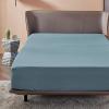 imageBedsure Fitted Sheet Queen Size Only  Brushed Microfiber Bed Sheets Ultra Soft ampamp Breathable Fade Resistant ampamp Easy Care Grey 60x8016 Inches 1 Piece10  Grey Blue