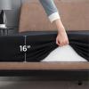 imageBedsure Fitted Sheet Queen Size Only  Brushed Microfiber Bed Sheets Ultra Soft ampamp Breathable Fade Resistant ampamp Easy Care Grey 60x8016 Inches 1 Piece06  Black