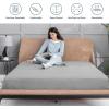 imageBedsure Fitted Sheet Queen Size Only  Brushed Microfiber Bed Sheets Ultra Soft ampamp Breathable Fade Resistant ampamp Easy Care Grey 60x8016 Inches 1 Piece02  Light Grey