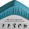 imageBedsure Fitted Sheet Queen Size Only  Brushed Microfiber Bed Sheets Ultra Soft ampamp Breathable Fade Resistant ampamp Easy Care Grey 60x8016 Inches 1 Piece03  Teal