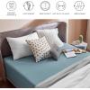 imageBedsure Fitted Sheet Queen Size Only  Brushed Microfiber Bed Sheets Ultra Soft ampamp Breathable Fade Resistant ampamp Easy Care Grey 60x8016 Inches 1 Piece10  Grey Blue
