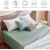 imageBedsure Fitted Sheet Queen Size Only  Brushed Microfiber Bed Sheets Ultra Soft ampamp Breathable Fade Resistant ampamp Easy Care Grey 60x8016 Inches 1 Piece11  Sage Green