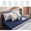 imageBedsure Fitted Sheet Queen Size Only  Brushed Microfiber Bed Sheets Ultra Soft ampamp Breathable Fade Resistant ampamp Easy Care Grey 60x8016 Inches 1 Piece04  Navy