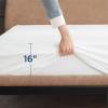 imageBedsure Fitted Sheet Queen Size Only  Brushed Microfiber Bed Sheets Ultra Soft ampamp Breathable Fade Resistant ampamp Easy Care Grey 60x8016 Inches 1 Piece07  White