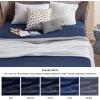 imageBedsure Fitted Sheet Queen Size Only  Brushed Microfiber Bed Sheets Ultra Soft ampamp Breathable Fade Resistant ampamp Easy Care Grey 60x8016 Inches 1 Piece04  Navy