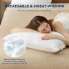 imageBedsure Fluffy Bed Pillows for Sleeping  Luxury King Size Pillows 2 Pack with 100 Cotton Breathable Cover Soft ampamp Supportive Hotel Quality Filling for Side Stomach Back SleeperStandard