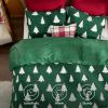 imageBedsure Fluffy Christmas Comforter Set Queen  Christmas Bedding with Christmas Tree Warm Flannel Fleece Bed Sets for Winter 3 Pieces 1 Soft Plush Shaggy Comforter with 2 Pillowcases03  Green
