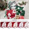imageBedsure Fluffy Christmas Comforter Set Queen  Christmas Bedding with Christmas Tree Warm Flannel Fleece Bed Sets for Winter 3 Pieces 1 Soft Plush Shaggy Comforter with 2 Pillowcases02  Red