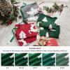 imageBedsure Fluffy Christmas Comforter Set Queen  Christmas Bedding with Christmas Tree Warm Flannel Fleece Bed Sets for Winter 3 Pieces 1 Soft Plush Shaggy Comforter with 2 Pillowcases03  Green