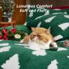 imageBedsure Fluffy Christmas Comforter Set Queen  Christmas Bedding with Christmas Tree Warm Flannel Fleece Bed Sets for Winter 3 Pieces 1 Soft Plush Shaggy Comforter with 2 Pillowcases03  Green