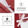 imageBedsure Fluffy Christmas Duvet Cover Set  Ultra Soft Plush Shaggy Comforter Cover Queen Size Warm Flannel Fleece Bed Sets for Winter 3 Pieces Reindeer Pattern Red10  Red Reindeer No Comforter