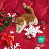 imageBedsure Fluffy Christmas Duvet Cover Set  Ultra Soft Plush Shaggy Comforter Cover Queen Size Warm Flannel Fleece Bed Sets for Winter 3 Pieces Reindeer Pattern Red06  Red Snowflake No Comforter